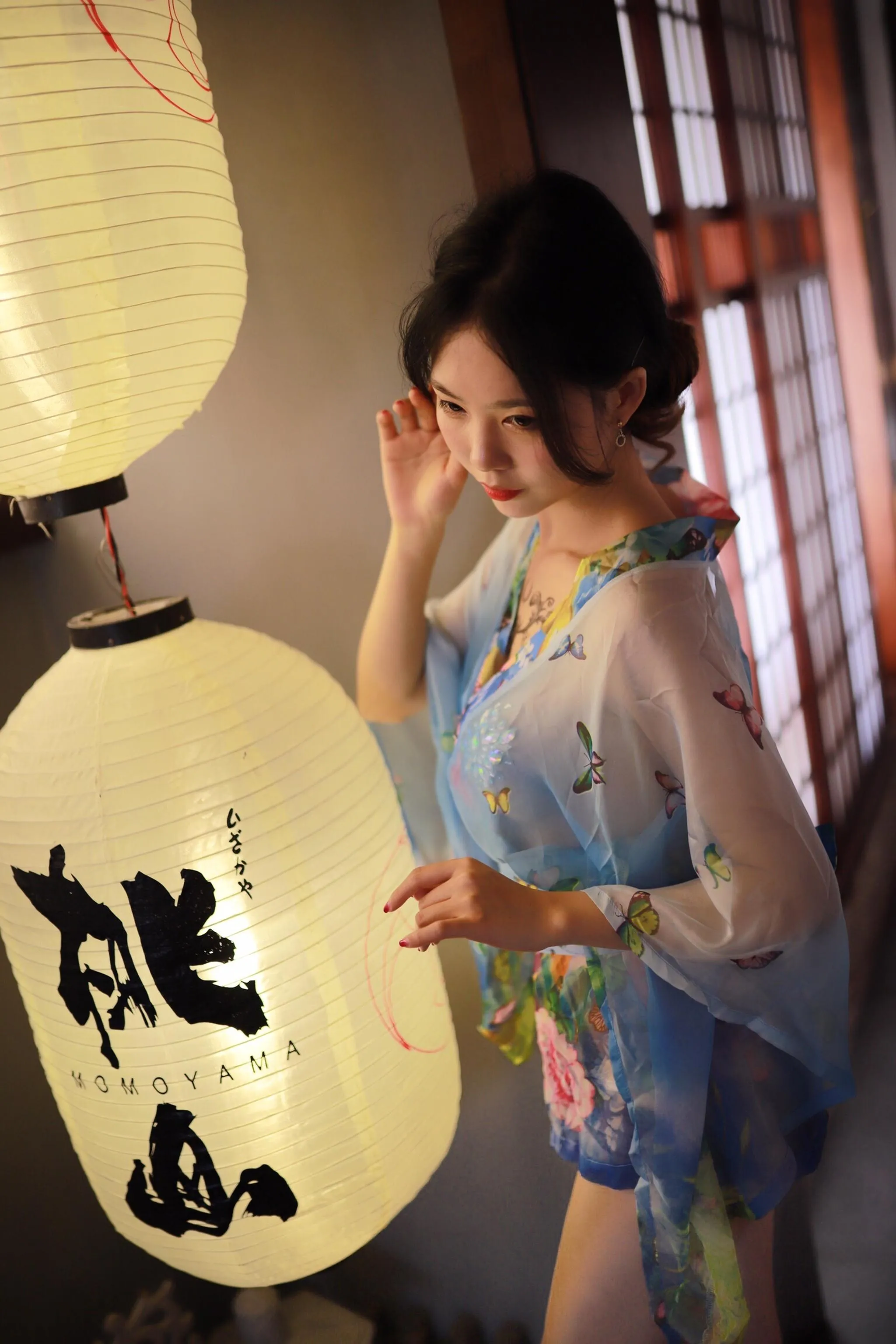 抖娘-利世 – NO.12 水蓝和服 [30P]插图6